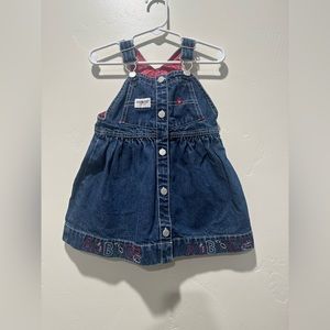 Vintage Oshkosh B'gosh Embroidered Jean
Overall Dress
